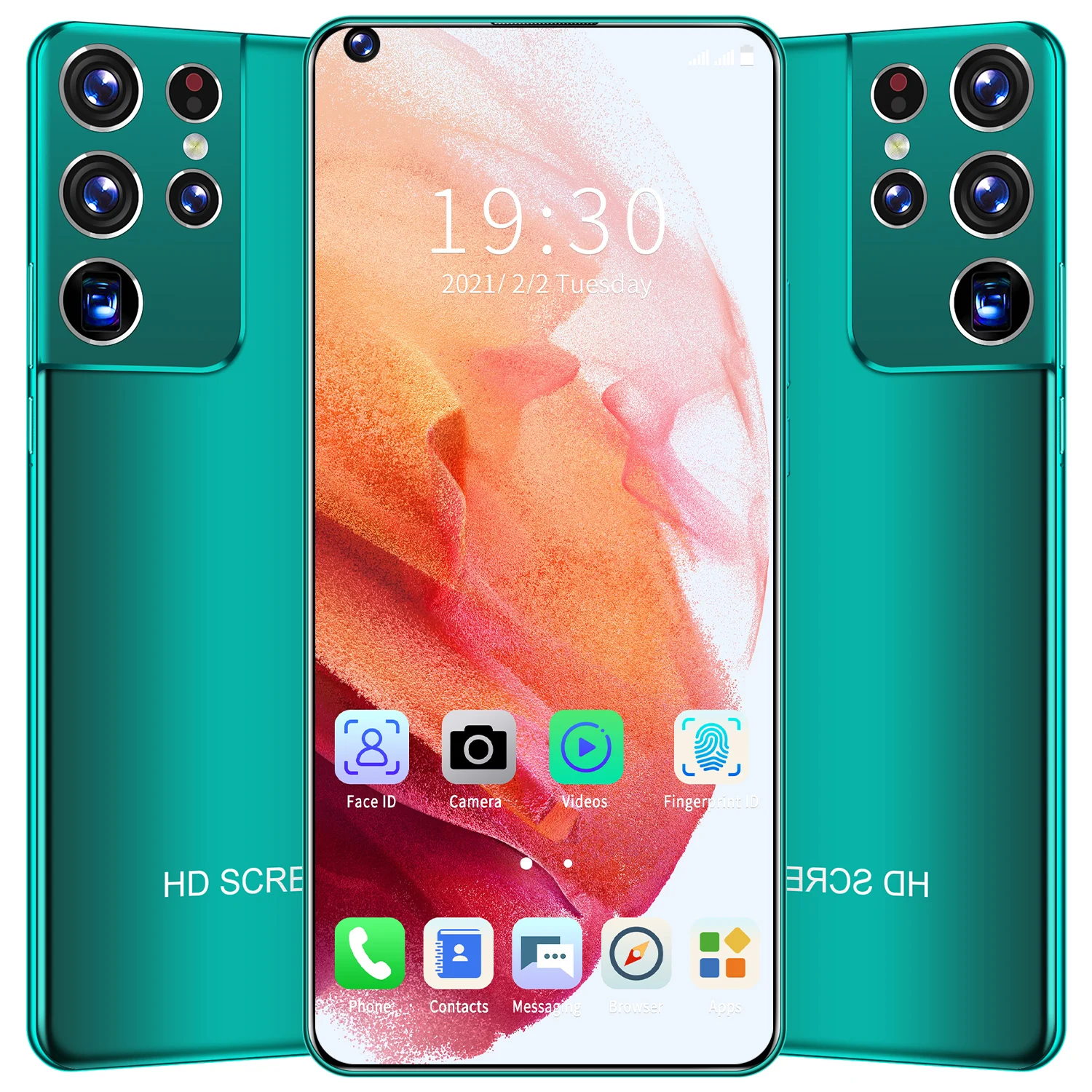 

Global Version Galax S21 Ultra Snapdragon888 Smartphone 7.3 Inch HD Screen 4G 5G Android11 Face Recognition Cellphone