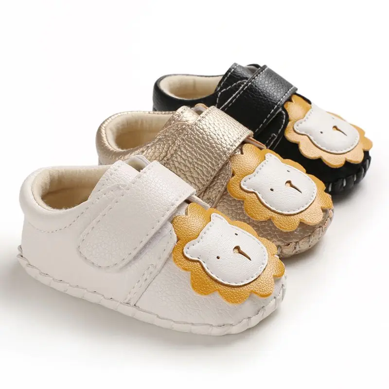 

Newborn First Walkers Baby Shoes Boys Cotton PU Crib Shoes Casual Sneakers New