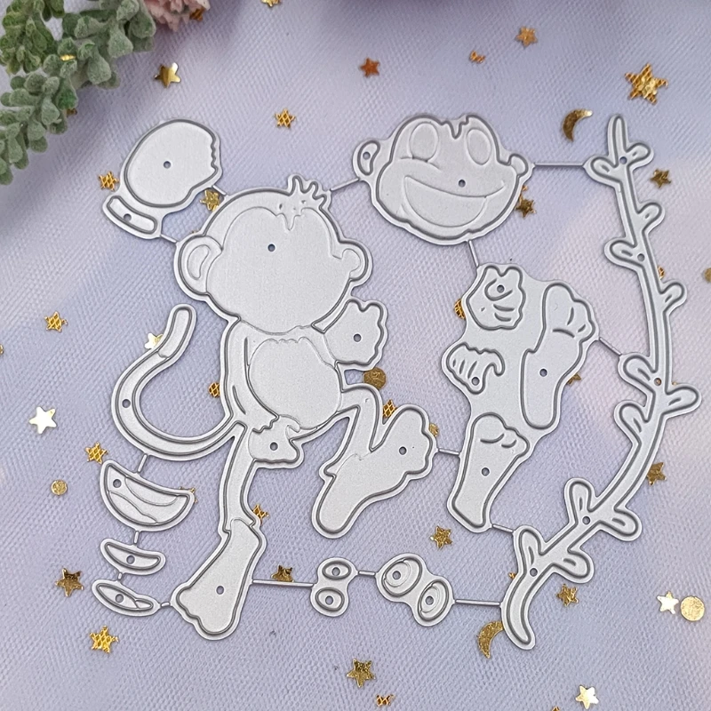 

Monkey Metal Cutting Dies Stencil DIY Scrapbooking Album Paper Card Template Mold Embossing Decoration