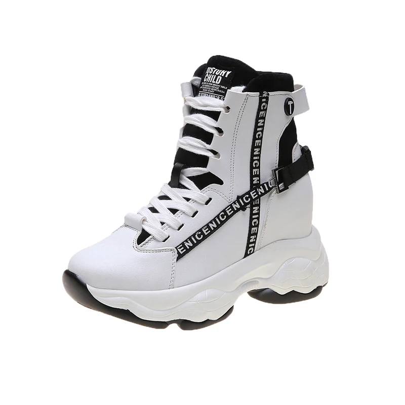 

Warm Fur Winter Shoes Woman Platform Sneakers Fashion High-top Sneakers Women Black Designer Shoes Comfortable Chunky Footwear