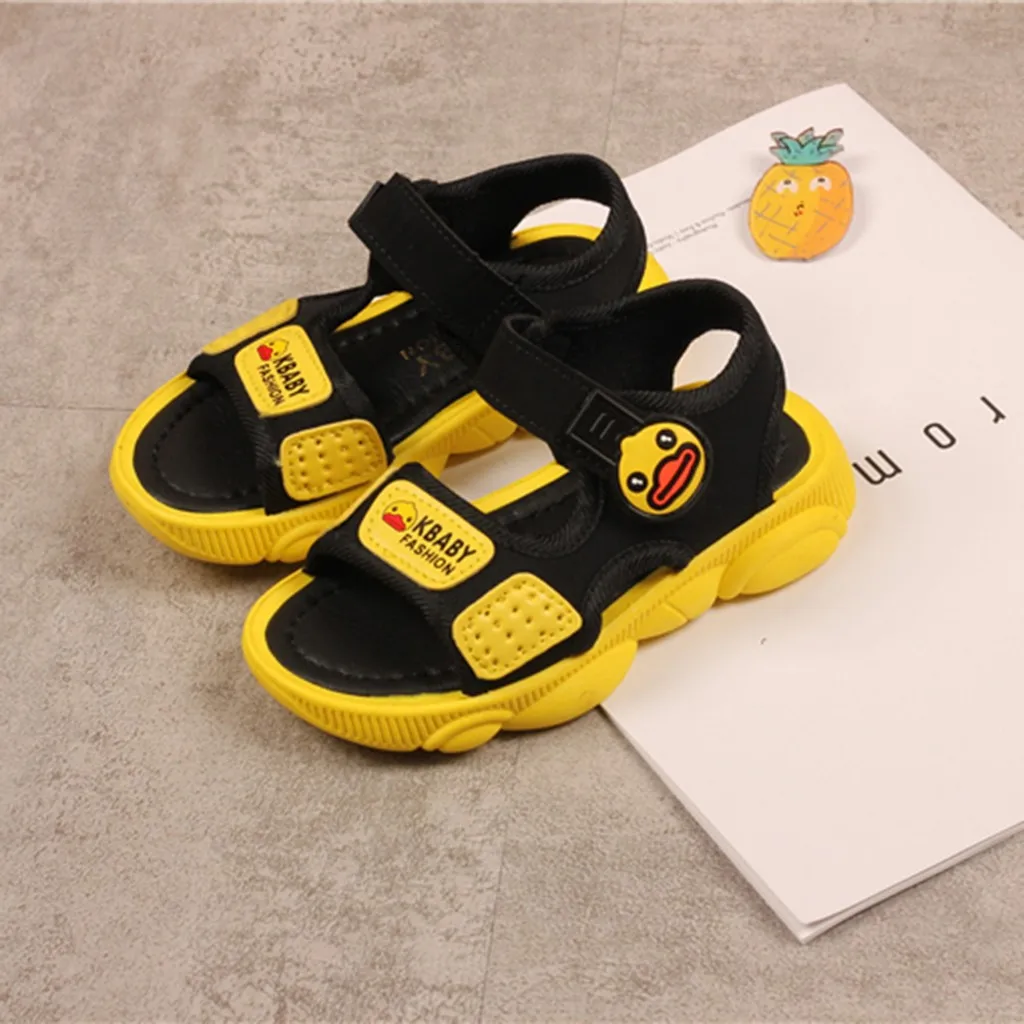 Сандалии для мальчиков 2019 г. сандалии и девочек милые пляжные спортивные с