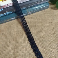 s1947 width 2cm bright two colors white black latest style of thick lace trim for clothing decoration