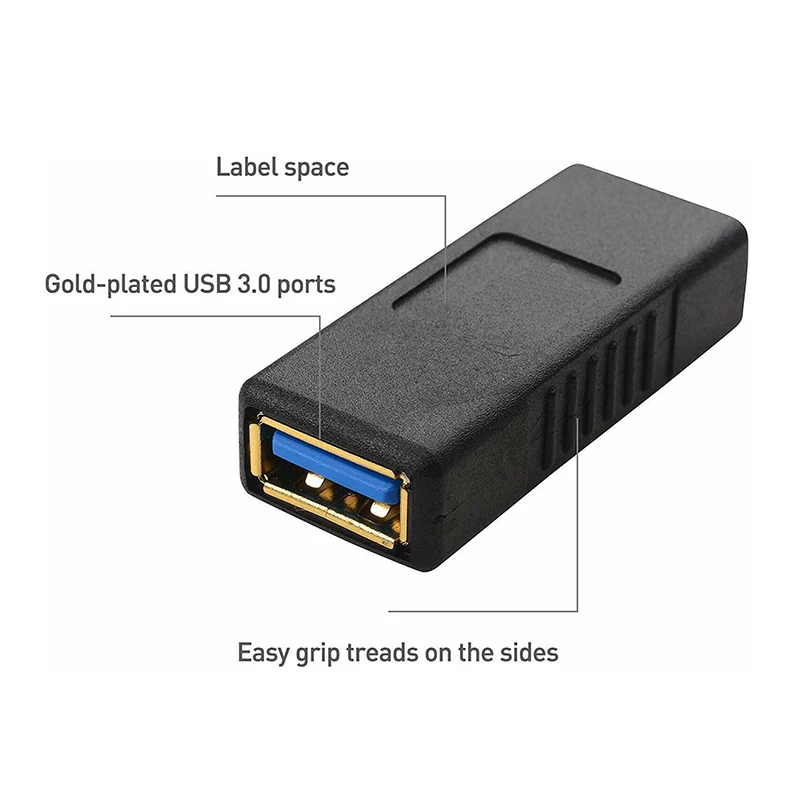 

USB-A Female to USB-A Female Adapter USB 3.0 Double Female Adapter PUO88