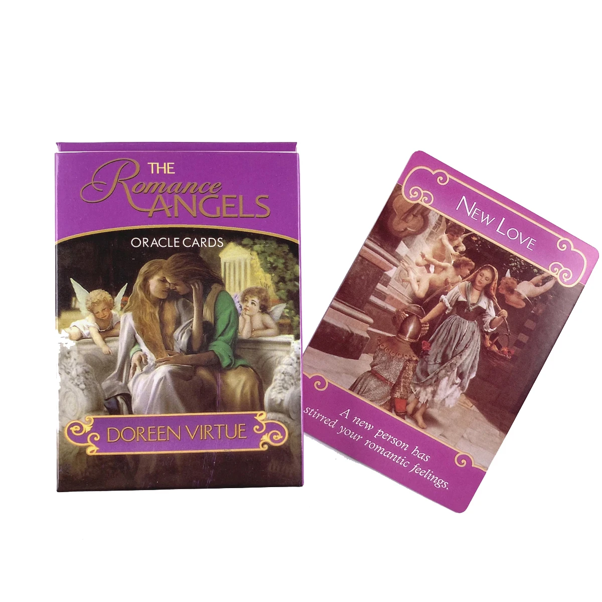 

The Romance Angels Oracle Cards Beginners Board Game Multiplayer Family Party Game Fortune Telling Prophet Tarot Deck With Guide