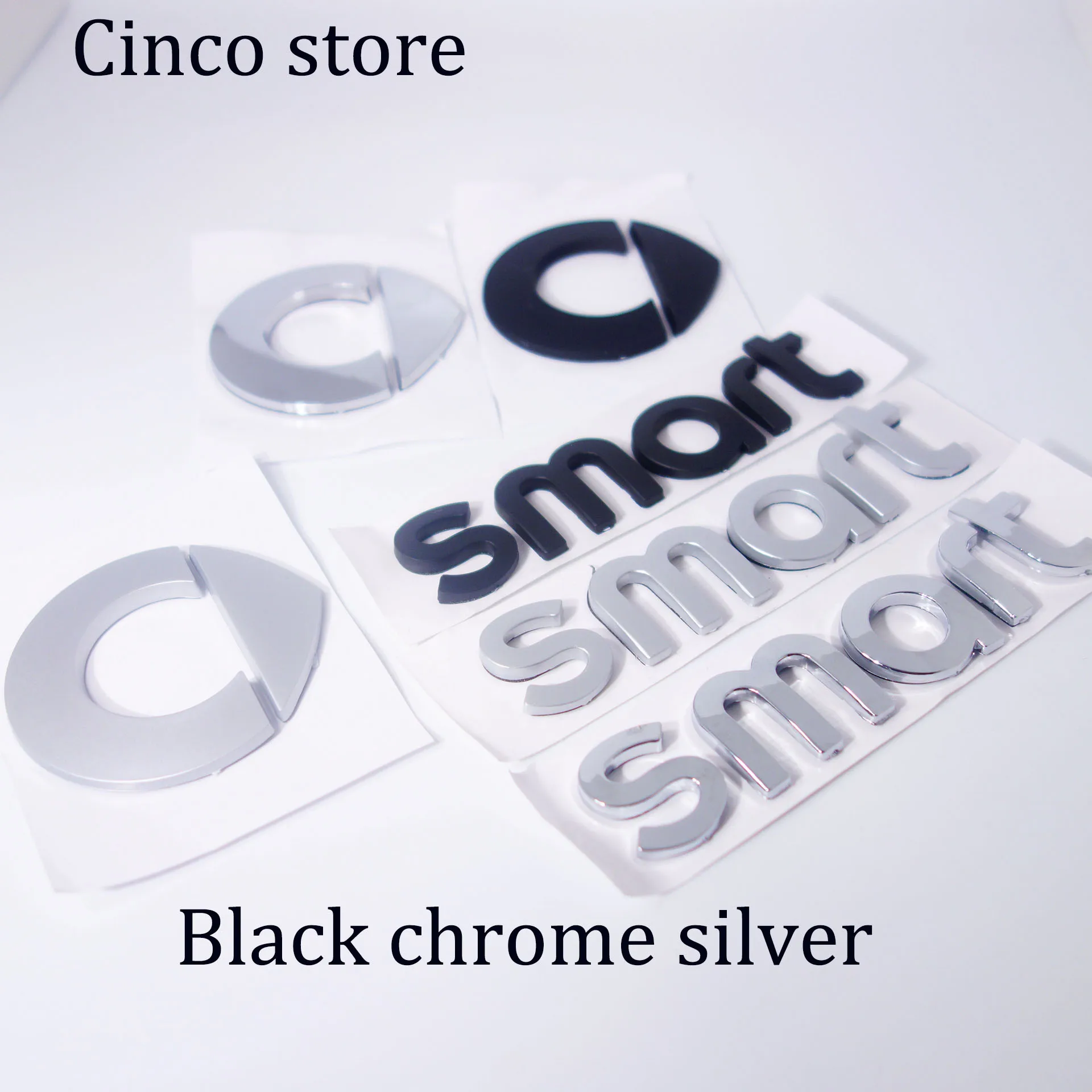 

FOR Smart Logo Rear Trunk car emblem Badge stickers For Smart fortwo 451 FORSPEED FORFOUR 453 ROADSTER FORSTARS Auto accessories