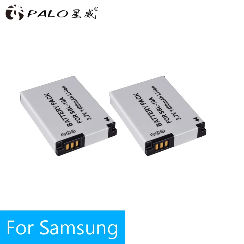 Пало 2 шт. 1400 мАч SLB-10A SLB10A SLB 10A camerabattery для SAMSUNG HMX-U10 HMX-U100 SL720 SL310W SL820 HZ15W HZ10W ES60