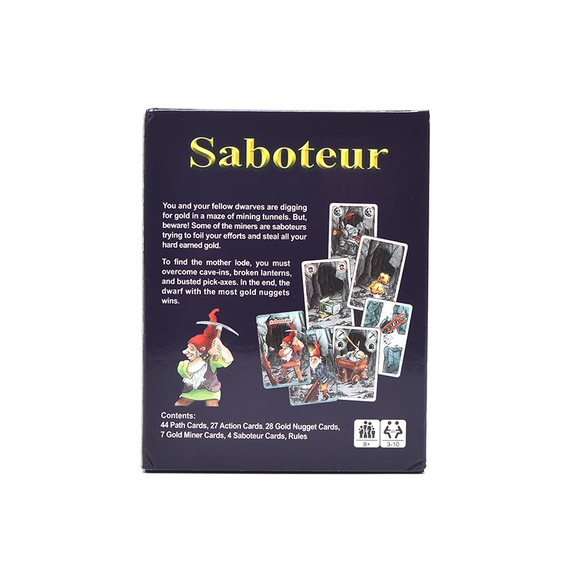 2021 Saboteur 1 карточная игра полные английские игры карликовый Майнер поединка доска