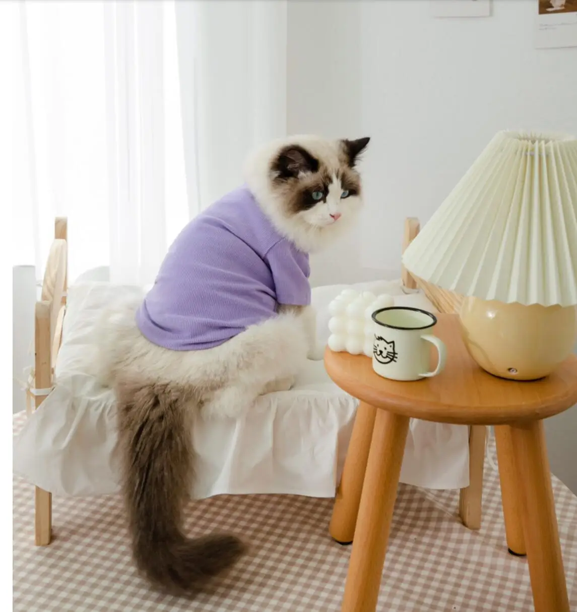 

Cat Hoodies Soft Puppy Cat Apparel Clothing