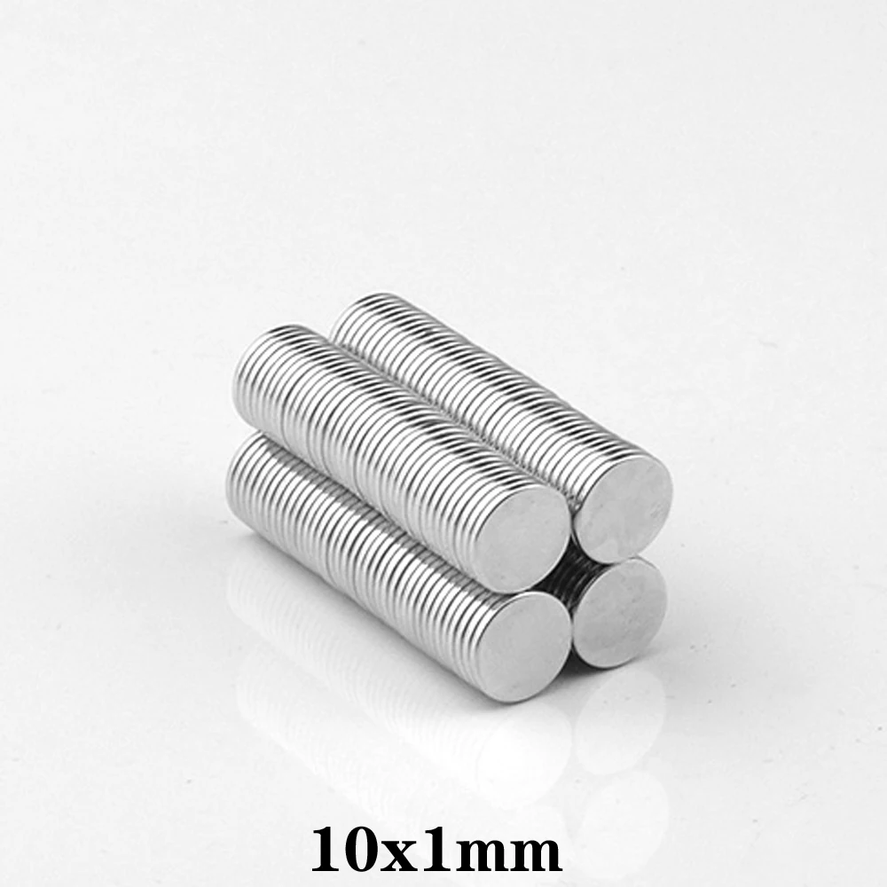 Мощный магнитный круглый магнит 10*1 мм 10x1 30 ~ 800 шт.|Магнитные материалы| |