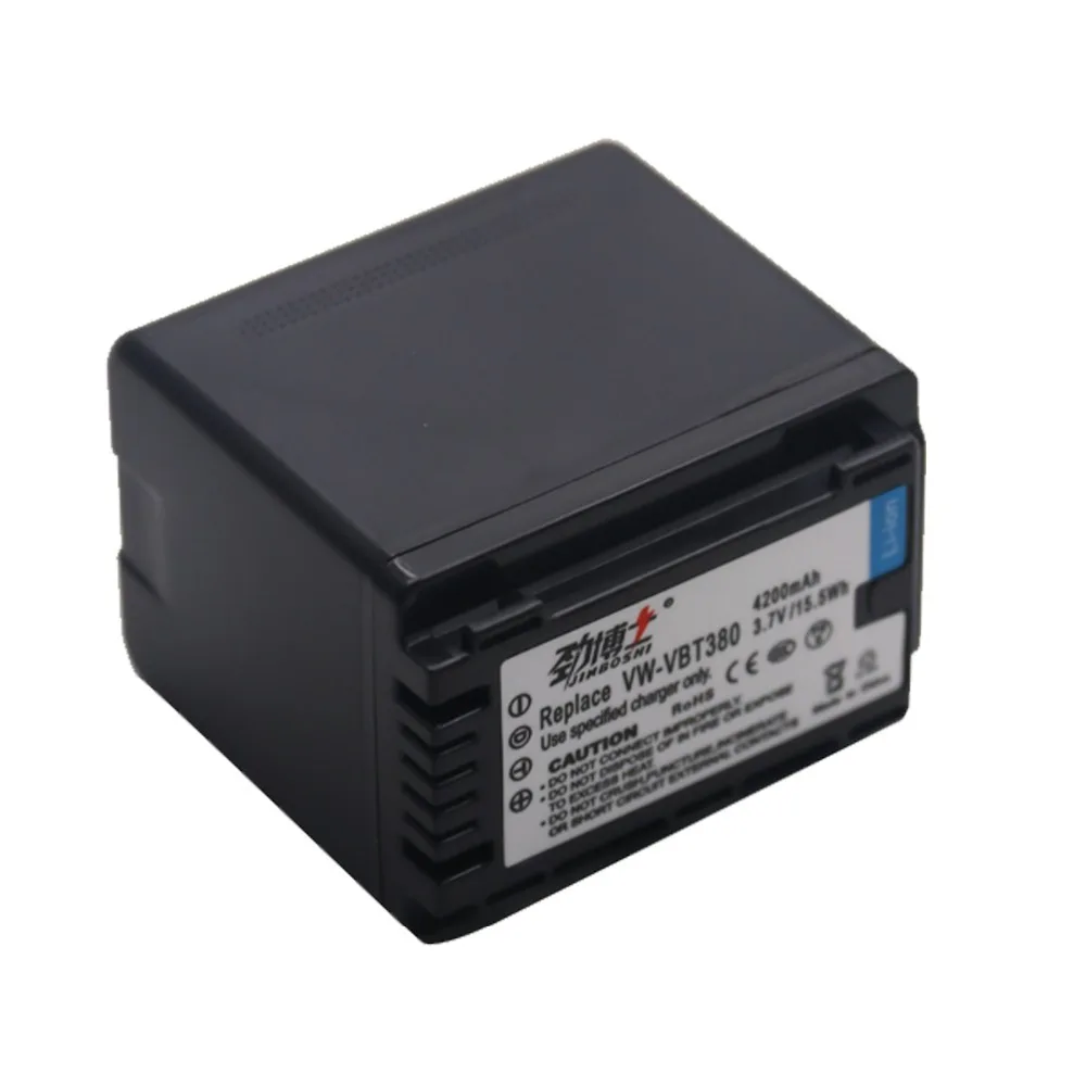 Высокая емкость 4200 мАч VW-VBT380 VBT380 VBT190 батарея для Panasonic HC-V110, HC-V130, HC-V160, HC-V180, HC-V201, HC-V250, HC-V260