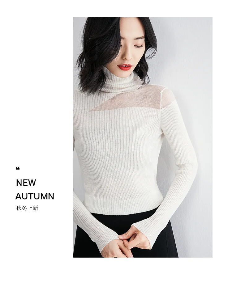 Женская трикотажная рубашка новая коллекция осень-зима 2019 чистый цвет