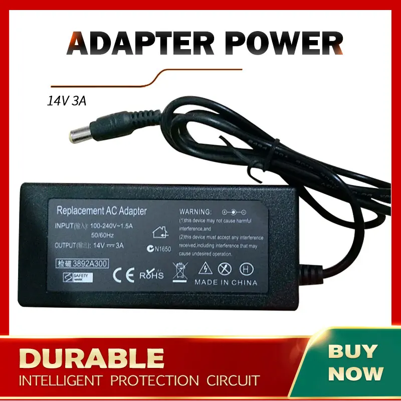 

14V 3A AC Adapter Power For Samsung BX2431 P2270 P2570 P2770H S20A300B S23C570H