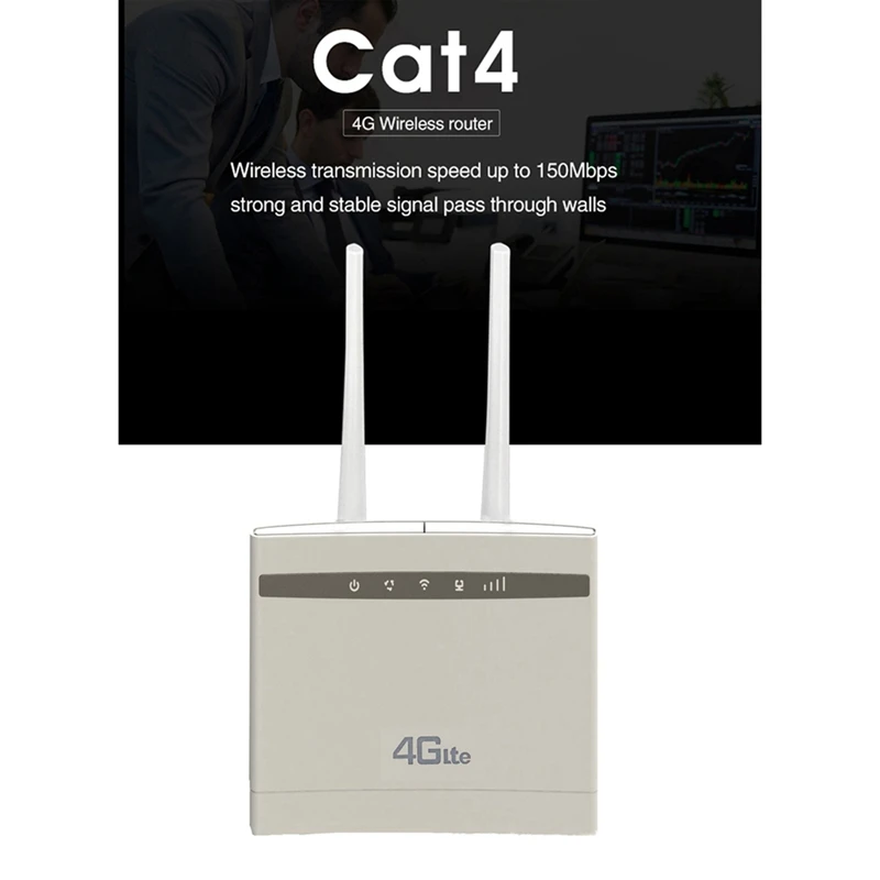4G LTE маршрутизатор 150 Мбит/с CPE Wifi репитер модем Широкополосный со слотом для SIM