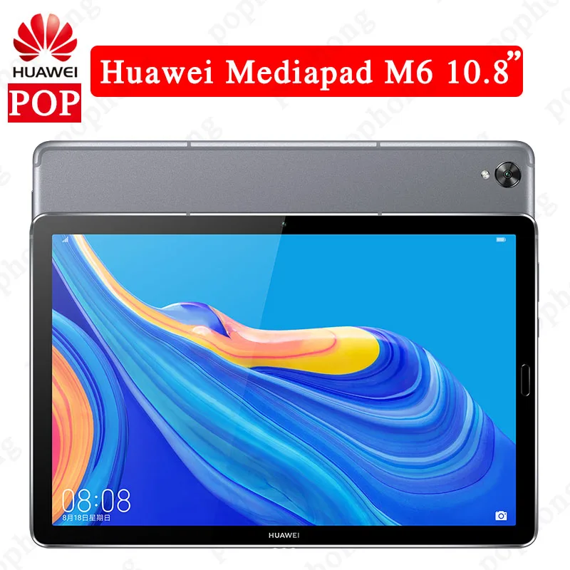Версия CN LTE HUAWEI Mediapad M6 10 8 дюймов Восьмиядерный процессор KIRIN 980 Android 9 0 отпечаток
