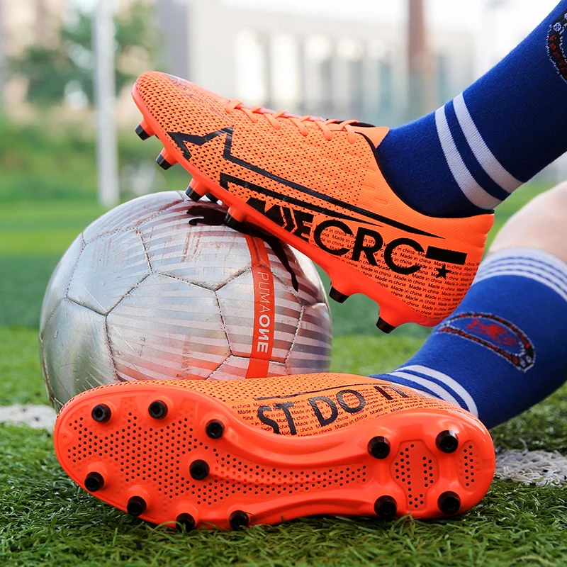 

2019 Size33-44 Men Boy Kids Soccer Cleats Turf Football Soccer Shoes TF Hard Court Sneakers Trainers New Design football boots