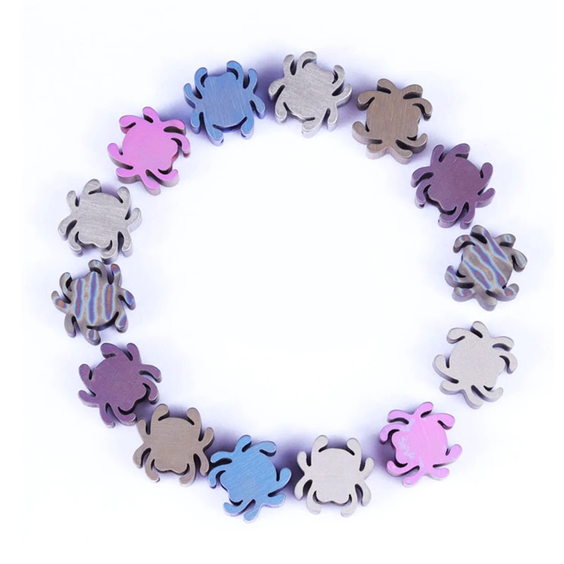 Creative Spider Shaped Beads Titanium Paracord Lanyard Bracelet Necklace Pendant Cosplay Accessories Jewelry Decor 1pcs | Украшения и