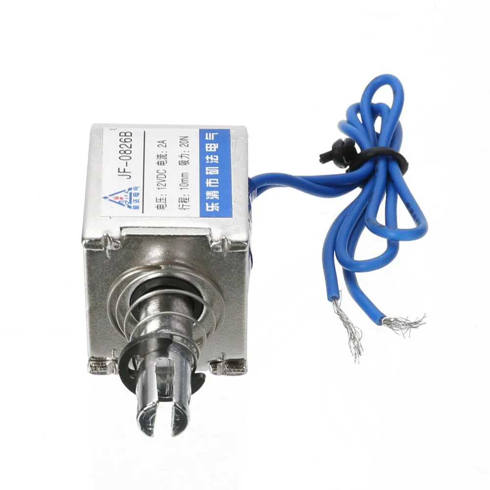 1 шт. JF-0826B DC6V 12V 24V с открытой рамкой электромагнитный 10 мм ход пуш-ап Тип