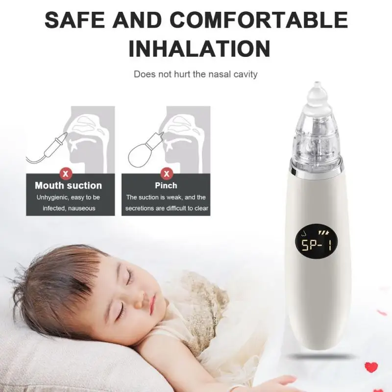 

Безопасный Электрический детский назальный рандомный очиститель для новорожденного типа, средство для удаления слизи, детский Назальный а...
