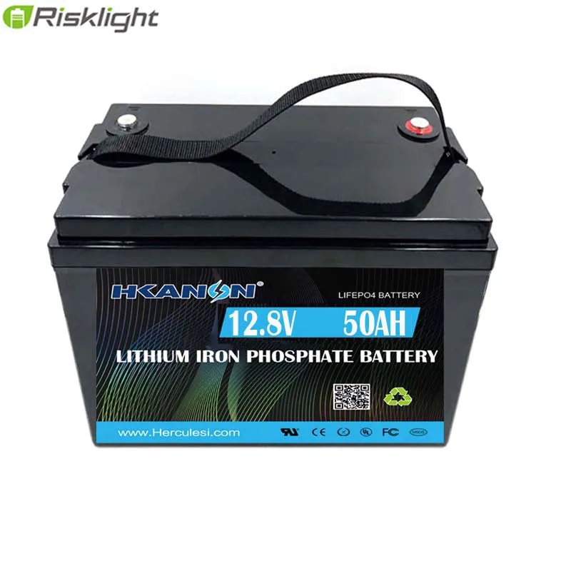 12V 50AH Lifepo4 Батарея литий-железо-фосфатных аккумуляторов 12 8 V многократного цикла