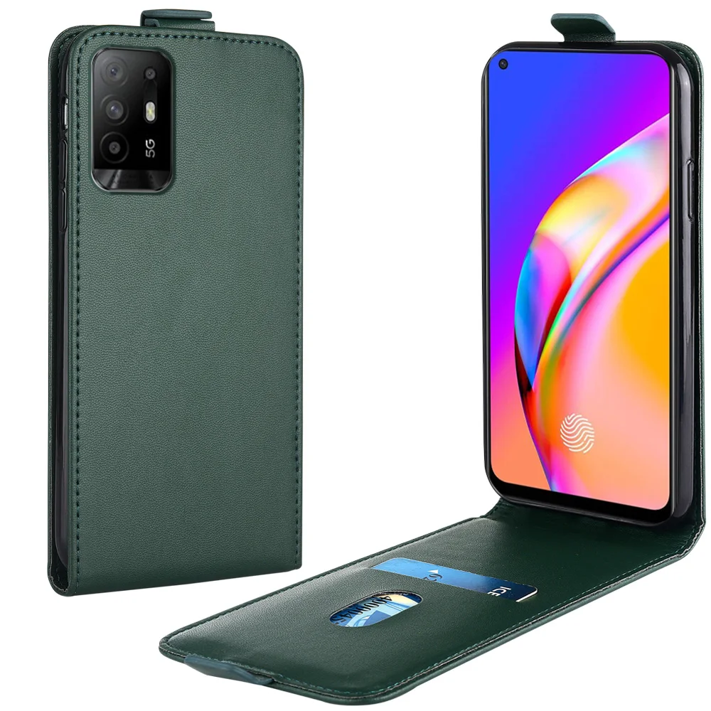 

Кожаный чехол-книжка для OPPO Reno5 Z 5G, чехол CPH2119 CPH2121, Вертикальный чехол для Reno5 Z 5G, чехол для телефона