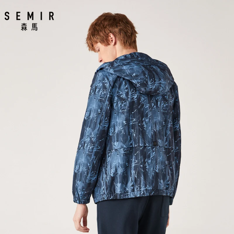 Куртка SEMIR мужская с капюшоном Повседневная модная верхняя одежда в стиле хип хоп
