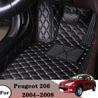 Автомобильные коврики для Peugeot 206 2008 2007 2006 2005 2004 интерьерные аксессуары на заказ стиль стопы покрытия для педалей автомобилей ковры