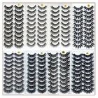 105 пар 3D Мягкие норковые волосы Накладные ресницы ручной работы Wispy пушистые длинные ресницы Натуральные Искусственные норковые ресницы Новинка