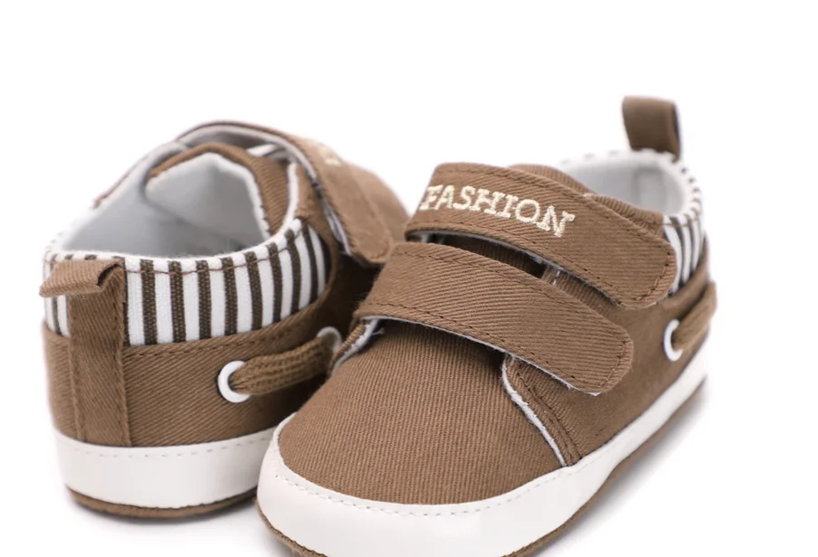 12CM Brown Модная обувь для новорожденных и младенцев 0-12 месяцев; парусиновые на мягкой подошве кроссовки для маленьких мальчиков и девочек - Цвет: 12CM Brown