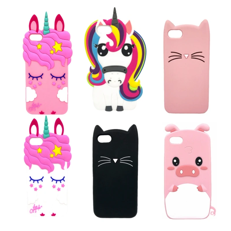 

Soft Silicone Case For Huawei Y5 2018 Y5 Prime 2018 Cover 3D Cartoon Piglet Cat Unicorn For Honor 7A 5.45 DUA-L22 Russian Cases