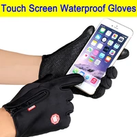 winter touch screen cycling gloves waterproof sports bike bicycle breathable anti slip outdoor washable sport fitness training