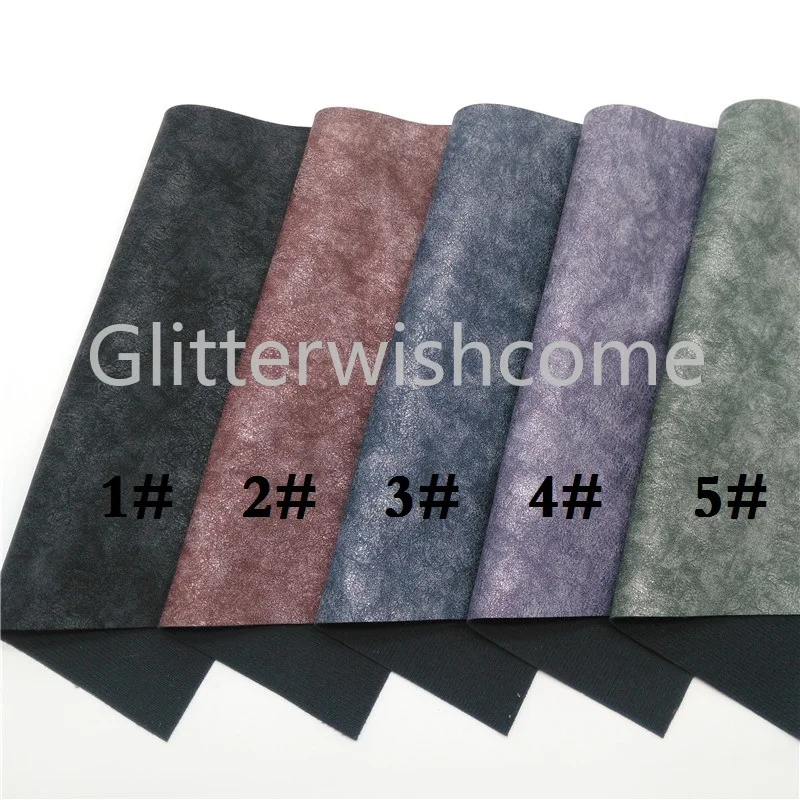 Glitterwishcome 21X29 см A4 размер винил для бантов блестящая искусственная ткань, синтетическая кожа искусственная кожа листы для бантов, GM543A