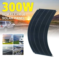 300w flexible solar panel kit complete dual usb 10 50a battery charger controller extension cable for car marine outdoor camping