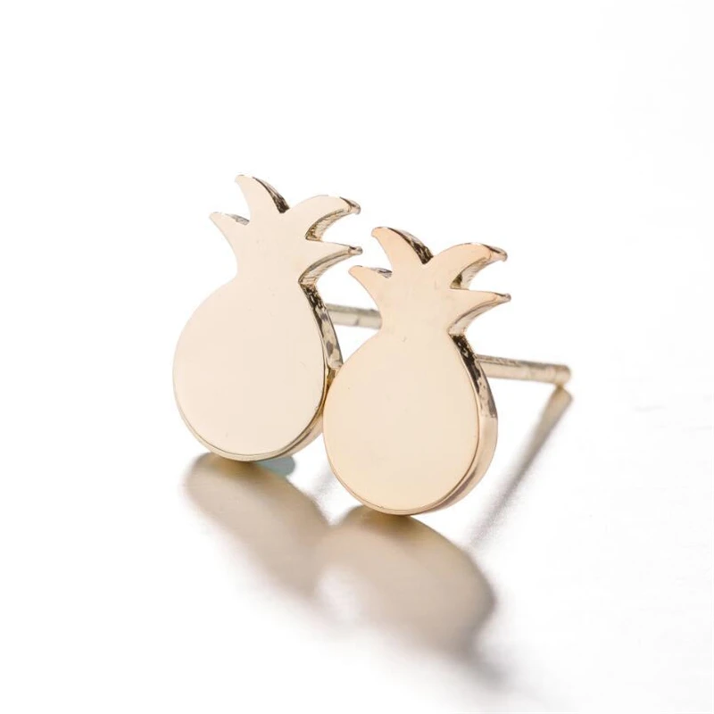 

Нержавеющая сталь 316 золото Сталь минимализм мини фрукты серьги-гвоздики не легко выцветает, не вызывает аллергию, пуш-ап