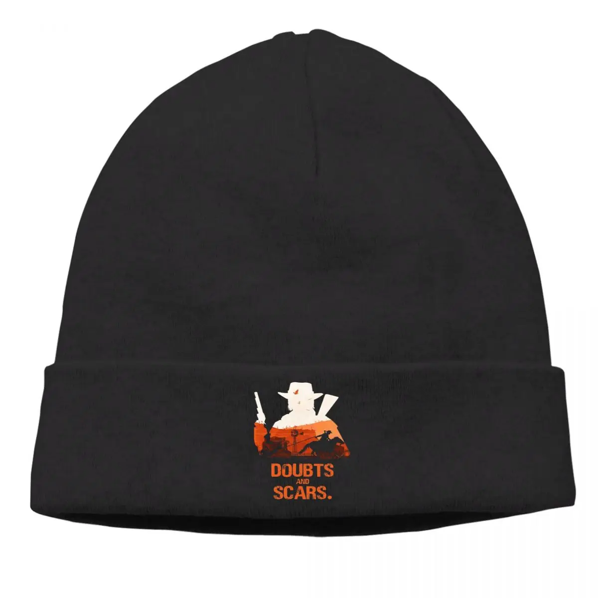 

Doubts and Scars Bonnet Homme Warm Knitted Hat Red Dead Hosea Matthews Adventure Game Skullies Beanies Caps Style Cotton Hats
