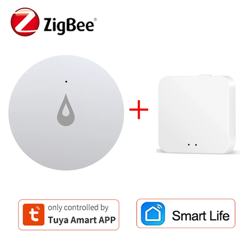 

Датчик утечки воды Zigbee Smart Home, беспроводная лампа с оповещением об обнаружении уровня воды