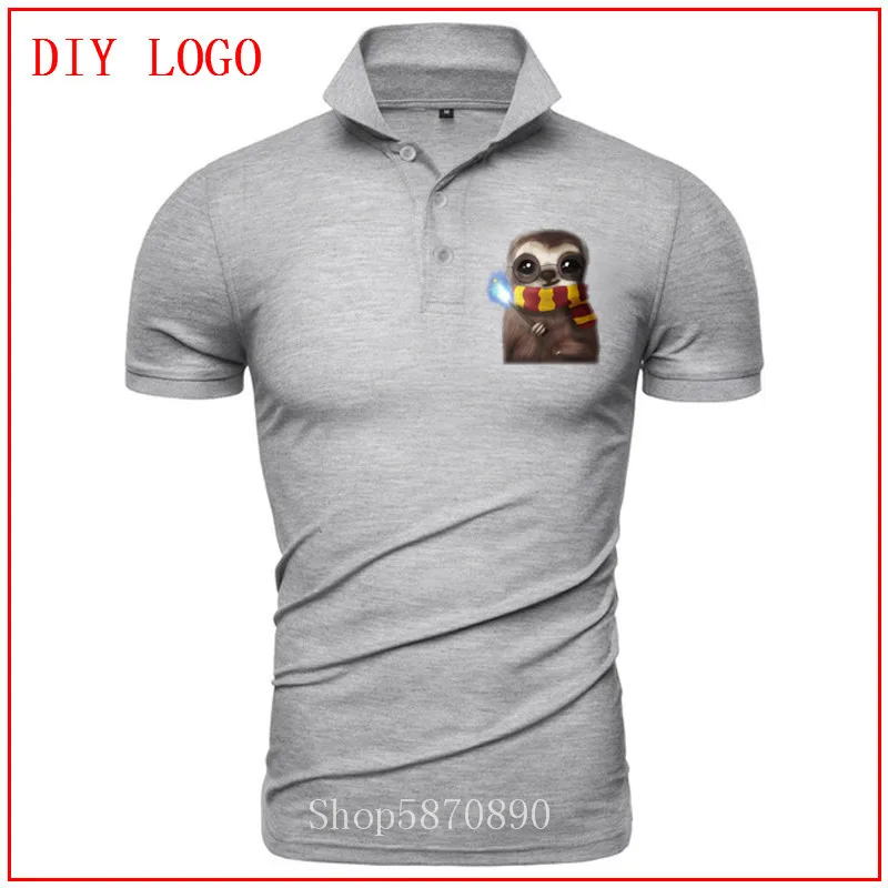 Мужское хлопковое поло с короткими рукавами повседневное в уникальном деловом