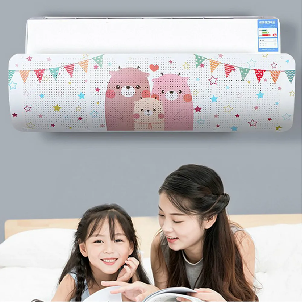 

Adjustable Air Conditioner Cover Pp Airconditioner Deflector Baffle Shield Wind Guide Month Straight Anti-Wind Shield Klima