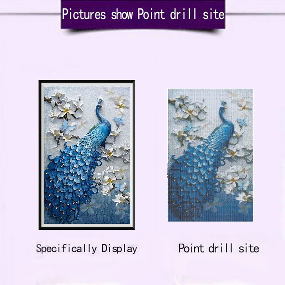 Павлин Полный алмаз живопись 5D DIY свадебное украшение алмазные картины Вышивка