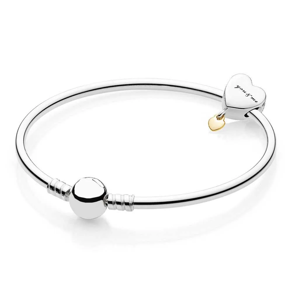 Новая книга дневника серебряный вы и я Подарочный Набор браслетов с прозрачным