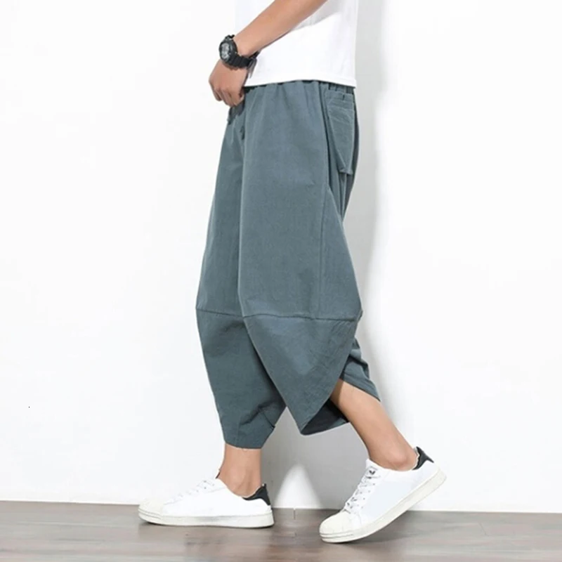 

PADEGAO Male Pants Elastic Waist Lantern Punk Style Pencil Pants Harjuku Hiphop Pants Jogger Trousers Harem Pants Befree PDG133