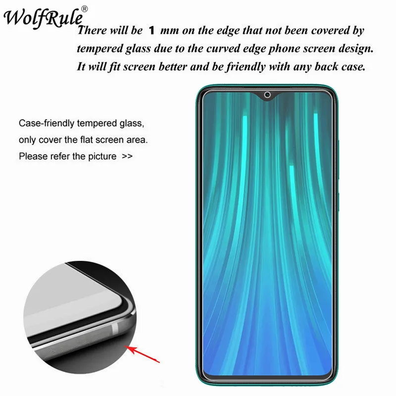 2 шт. защита для экрана Xiaomi Redmi Note 8 Pro закаленное стекло защитная пленка