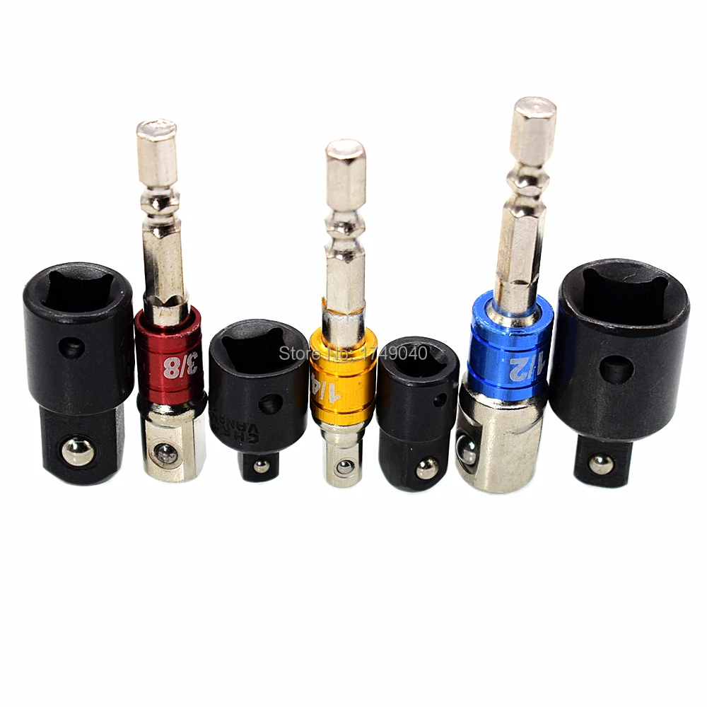 Ударный Фрезер Квадратный привод 1/2 дюйма 3/8 1/4 инструменты для преобразования и