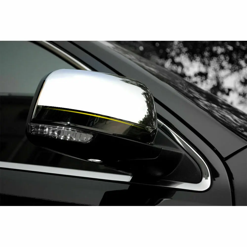 Хромированная боковая зеркальная крышка 2 шт Набор для Jeep Grand Cherokee Dodge Durango 2011-2017