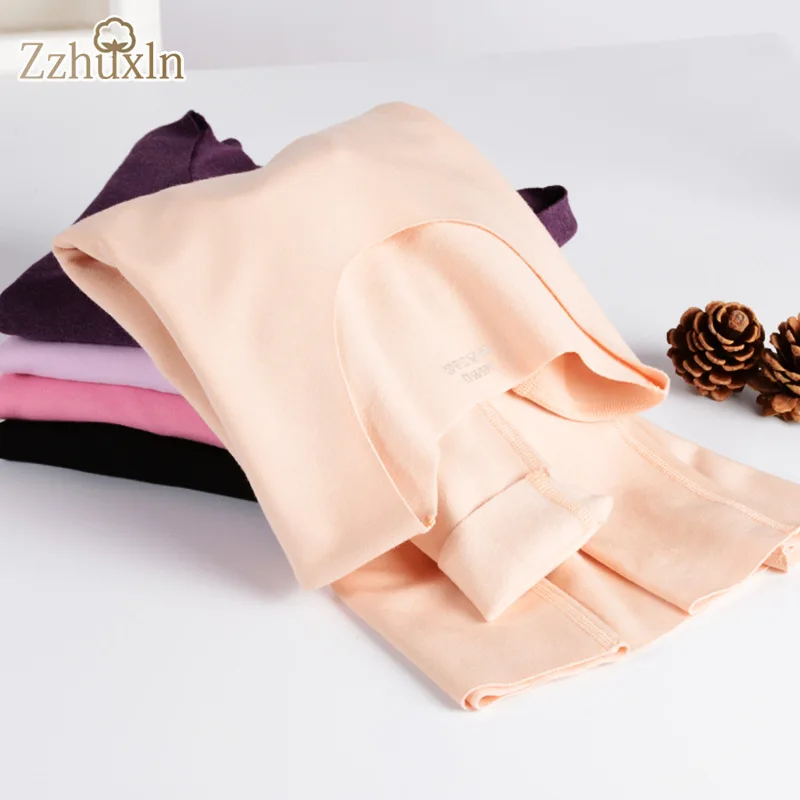 

Warm clothing autumn and winter long-sleeved women's elastic seamless thin section Derong Ladies round neck warm top seamless bo
