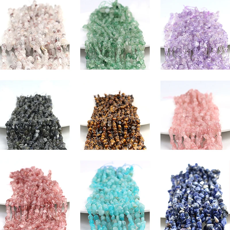 

Natural Gravel 15"5*8mm Oval Shape Stone Beads Loose Beads For Jewelry Making DIY Necklace Bracelet Accessories