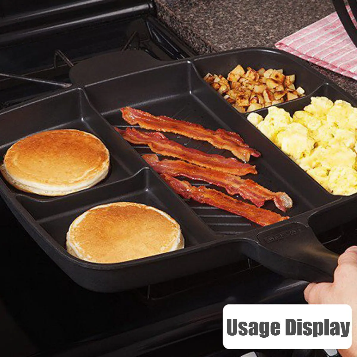 5 в 1 многофункциональная антипригарная сковорода гриль кухонная индукционные