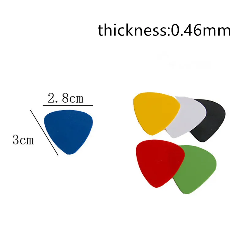 100 stücke10 stücke 046mm 071mm 091mm akustische elektrische gitarre picks plektren musical instrument gitarre zubehör drop verschi