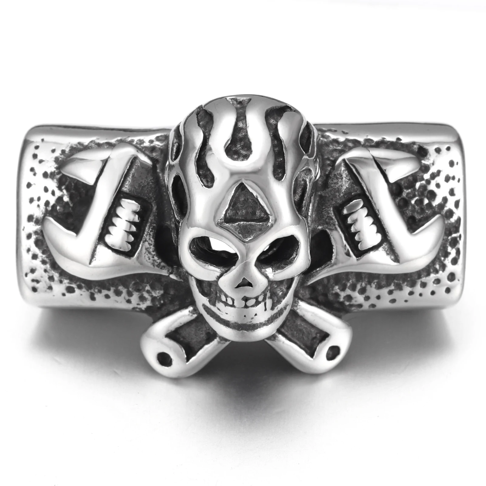 Слайдер из нержавеющей стали бусины ключ дюймовый стандарт череп полированный