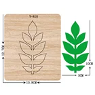 Новые деревянные штампы для вырезания листьев, скрапбукинг, несколько размеров, фотография