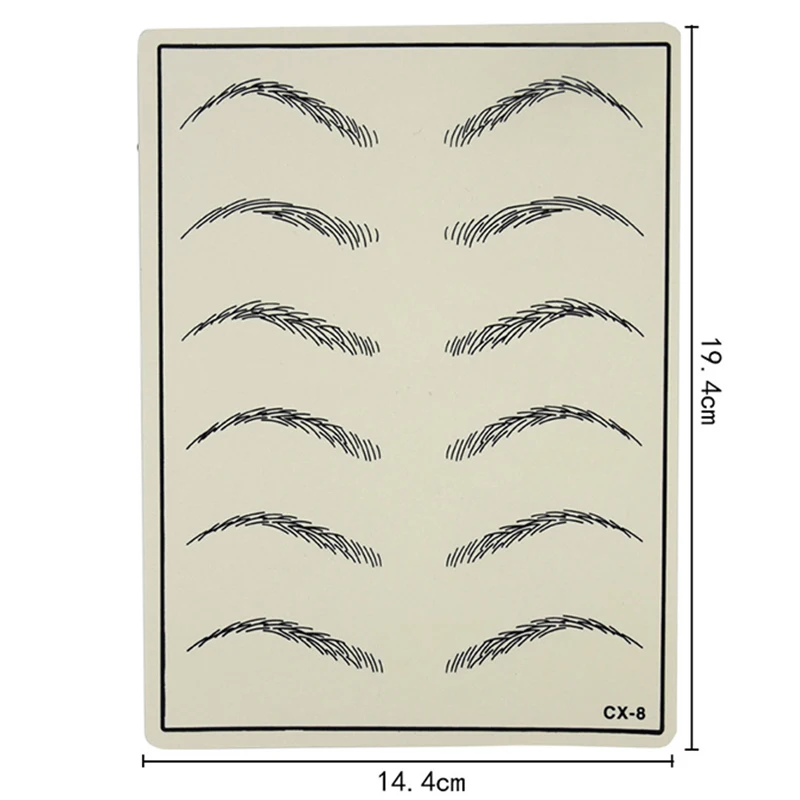 

For Microblading Tattoo Practice Skin Cosmetic Permanent Makeup Blank Eyebrow Lips Beginner Training Skin Fake Tattoo Lips Skins